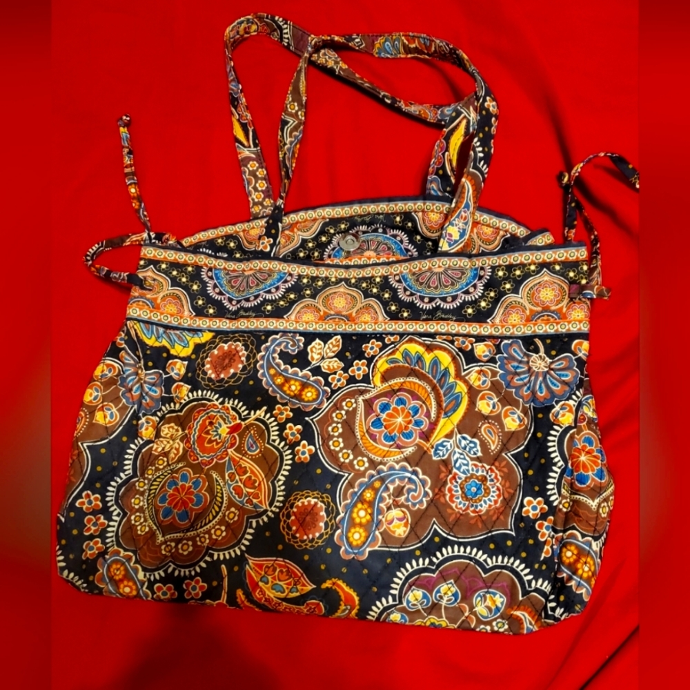 Vera bradley pocketbook with matching wallet